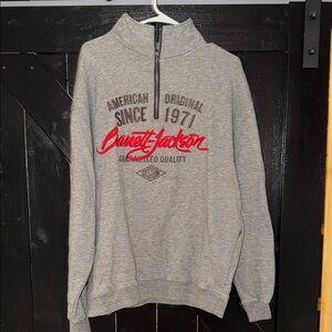 Barrett Jackson Gray Half-Zip Sweater for Men